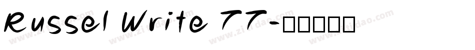 Russel Write TT字体转换